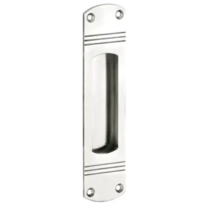 Schuifdeurkom Art Deco nikkel