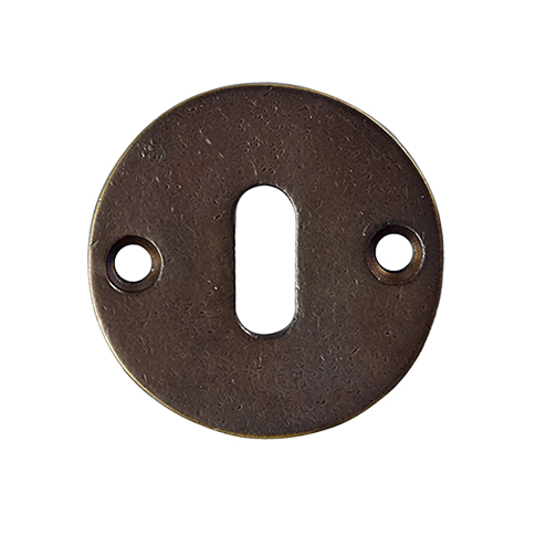 sleutelrozet rond antiek brons
