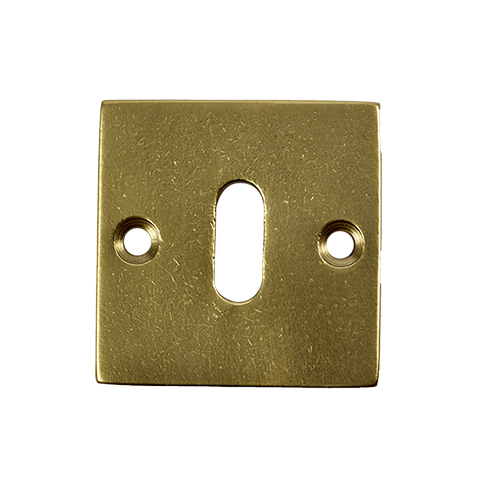 sleutelrozet vierkant antiek goud