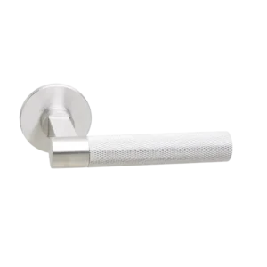 Deurkruk Modul Bruxelles Struktur matnikkel op dun rond rozet