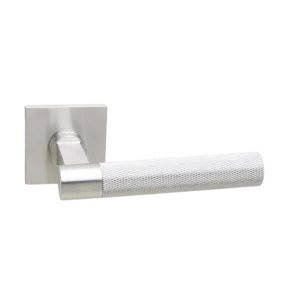 Deurkruk Modul Bruxelles Struktur matnikkel op dun vierkant geveerd rozet