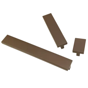 Meubelgreep Flat Square 3 maten brons